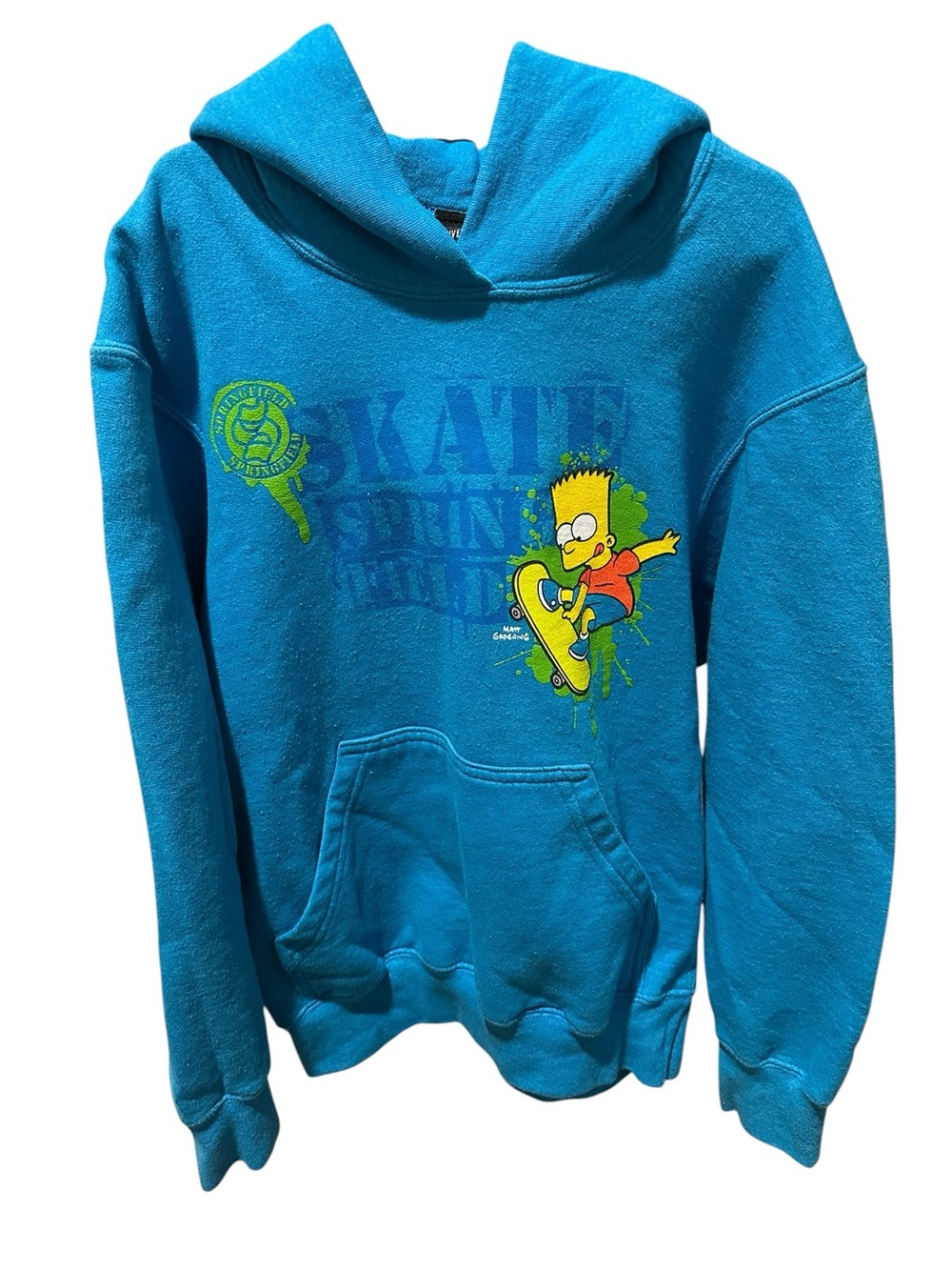 Universal Studios The Simpsons Bart Simpson Skateboard Graphic Hoodie
